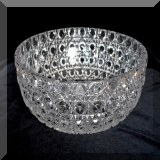 G10. Daisy button Brilliant cut glass bowl. 